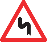 Double bend, first to left