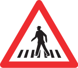 Pedestrian crossing ahead 