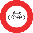 Verbot für Fahrräder und Motorfahrräder