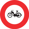 Circulation interdite aux cyclomoteurs   