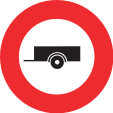 Prohibition of trailers (of any kind, except for agricultural trailers)