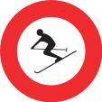 Prohibition of skiing