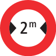 Maximum width (only produced if smaller than 2.55/2.60 m)
