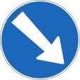 Circumvent the obstacle on the right side