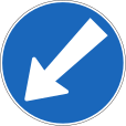 Circumvent the obstacle on the left side
