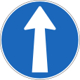 Must continue straight ahead