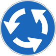 Roundabout (must give yield to traffic in circle coming from left)