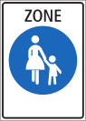 Start of pedestrian area only 