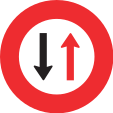 Give way to oncoming traffic
