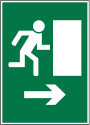 Emergency exit (right next to exit)
